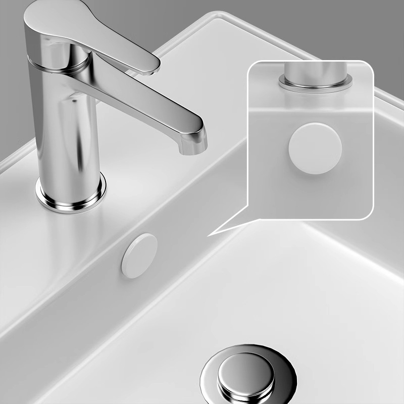 세면대 밀봉 커버 - 흰색 고무 - 1팩