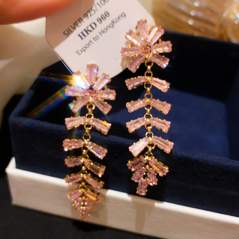 Oro real arco de perlas de aretes