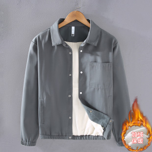 3311 Men's Jacket Autumn and Winter New Frock Casual Dad fleece-lined Jacket Men's Spring and Autumn Thick Jacket