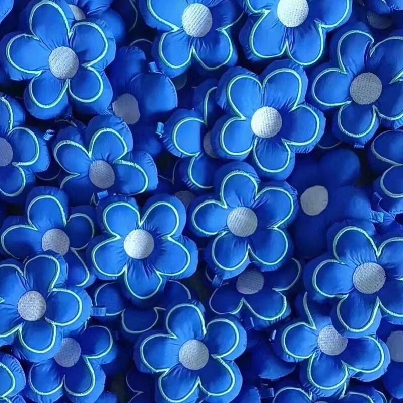 刺繍は綿の花の漫画の5弁の花の服装のアクセサリを満たして靴の靴下の帽子を包んで綿の電気の刺繍の服装の装飾品を満たします。|undefined