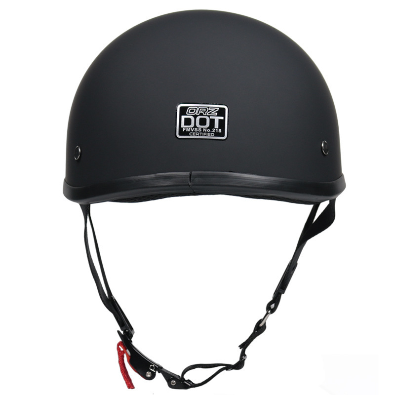 Casco pequeño, casco para scooter, medio casco no-motociclista, casco para hombre y mujer, casco retro ligero para motocicleta para todas las estaciones