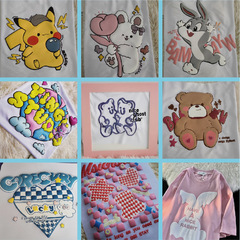 立體發泡印花燙畫服裝熱轉印廠家批發定製3d凹凸卡通燙印圖案貼紙