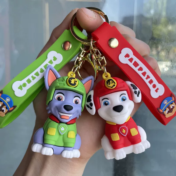 Cute puppy Wang Wang team key chain car key pendant couple schoolbag pendant baby machine small gift wholesale