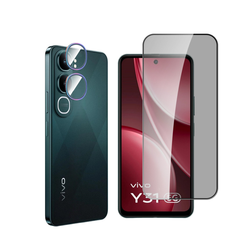 Aplicable a la película de vidrio templado vivo31pro 5G protector de pantalla completa a prueba de polvo, desgaste, película de lente anti-espierre y21d image 6