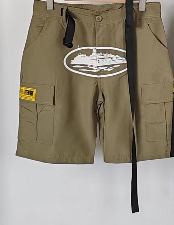 Retro americano de alta calle de bolsillo crucero impresión de herramientas pantalones cortos hombres marca de moda de verano pantalones cortos de herramientas sueltos hombres