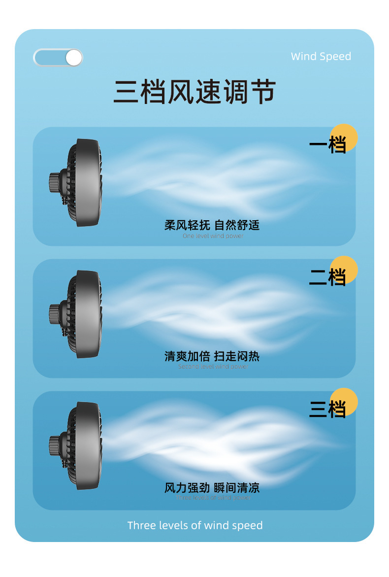 Cross-Border Summer New Model Air Vent Clip Car Fan 5V Mini Car Fan USB Interface Car Small Fan