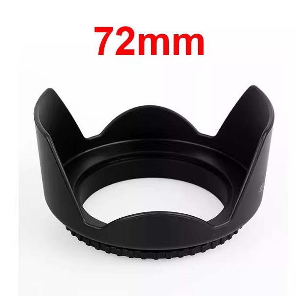 花瓣遮光罩72mm 罗口遮光罩 螺口花罩通用型