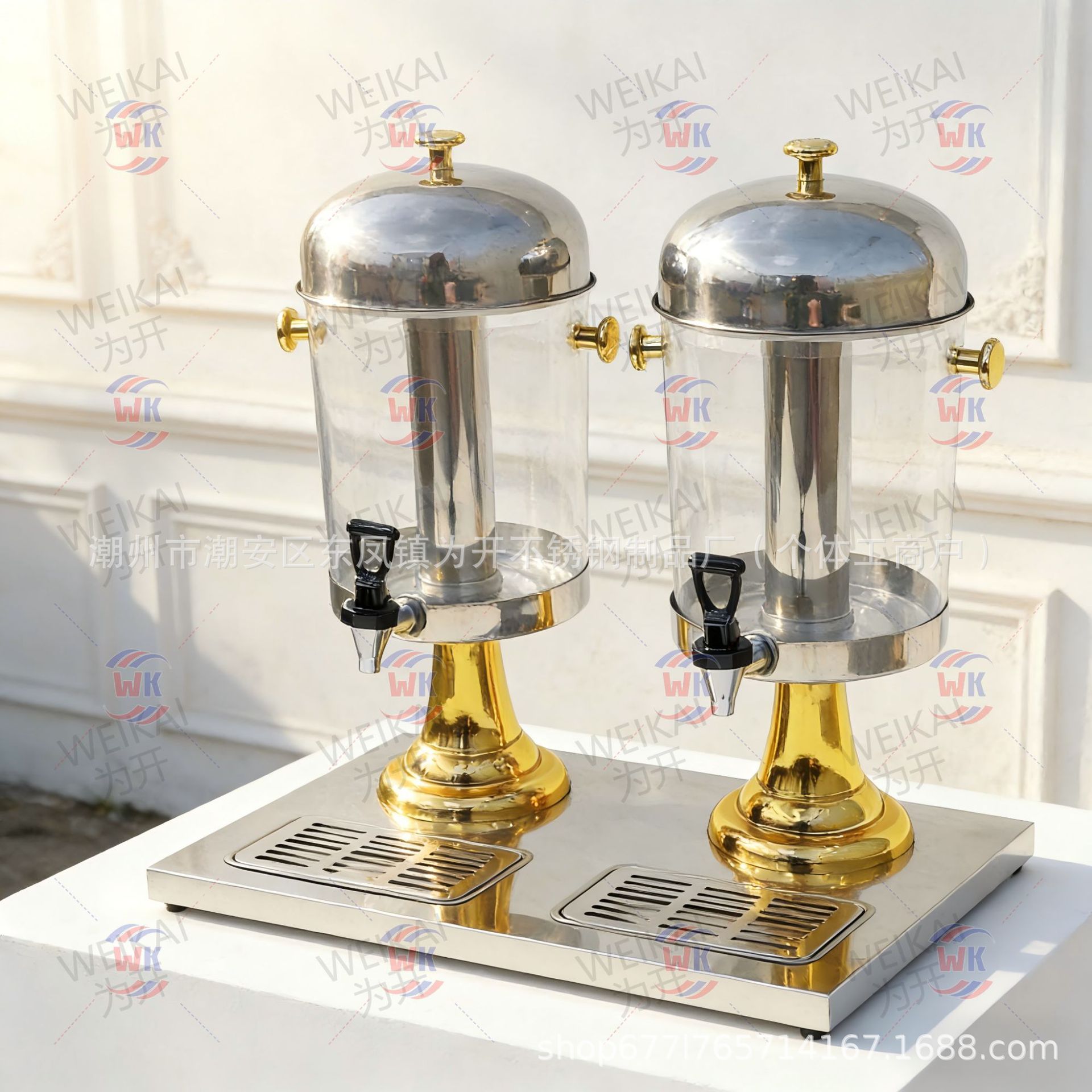 Hotel de acero inoxidable Dingxi comida helada de tres extremos, doble y comercial 8l máquina de bebida de barril de jugo de autoservicio máquina de bebida fría