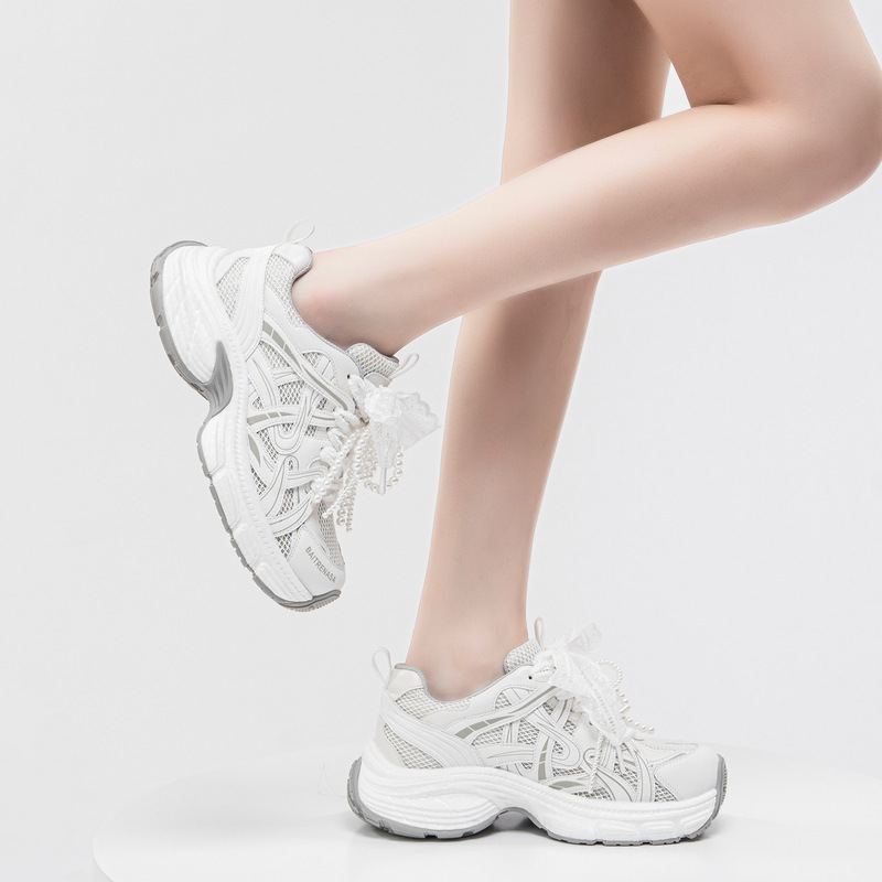 女性用サマースポーツシューズ、バレエスタイルソフトソール2025新作ダッドシューズ、レディースシューズ、多用途カジュアルシューズ卸売|undefined