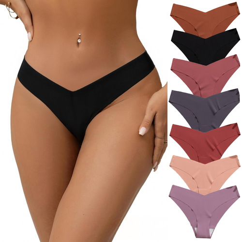 Ice silk seamless panties for women, breathable and quick-drying, V-shaped waistband, hip-lifting, pure cotton crotch, large size, wholesale ice silk hip-lifting for ladies.
