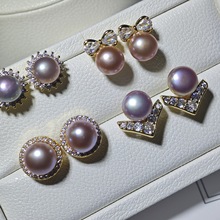 �T�������� 8-9mm�z�^��� S925�y���Ȼ���ֻ�ɫ���������l