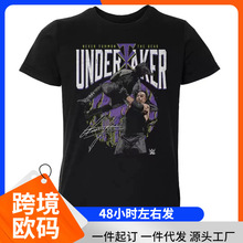 【跨境欧码】2025男女短袖时尚WrestleMania印花WWE t恤夏季高品