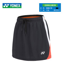 YONEX/尤尼克斯羽毛球服女士下装短裙yy单件女款 220011BCR 黑色