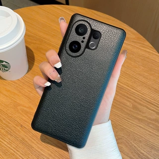 适用vivos30素皮手机壳简约纯色vivos30promini真皮荔枝纹保护套