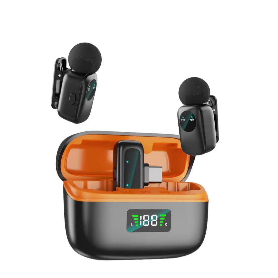 新款迷你无线领夹麦克风智能降噪高清收音直播录制视频专用小话筒