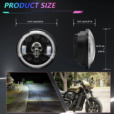 Wrangler Harley Motorcycle – Mùmǎrén Motorcycle headlights, headlights