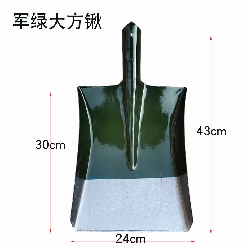 厂家供应大钢锹钢铲雪铲尖头钢锹铁铲五金农具木柄方头锰钢铁锹