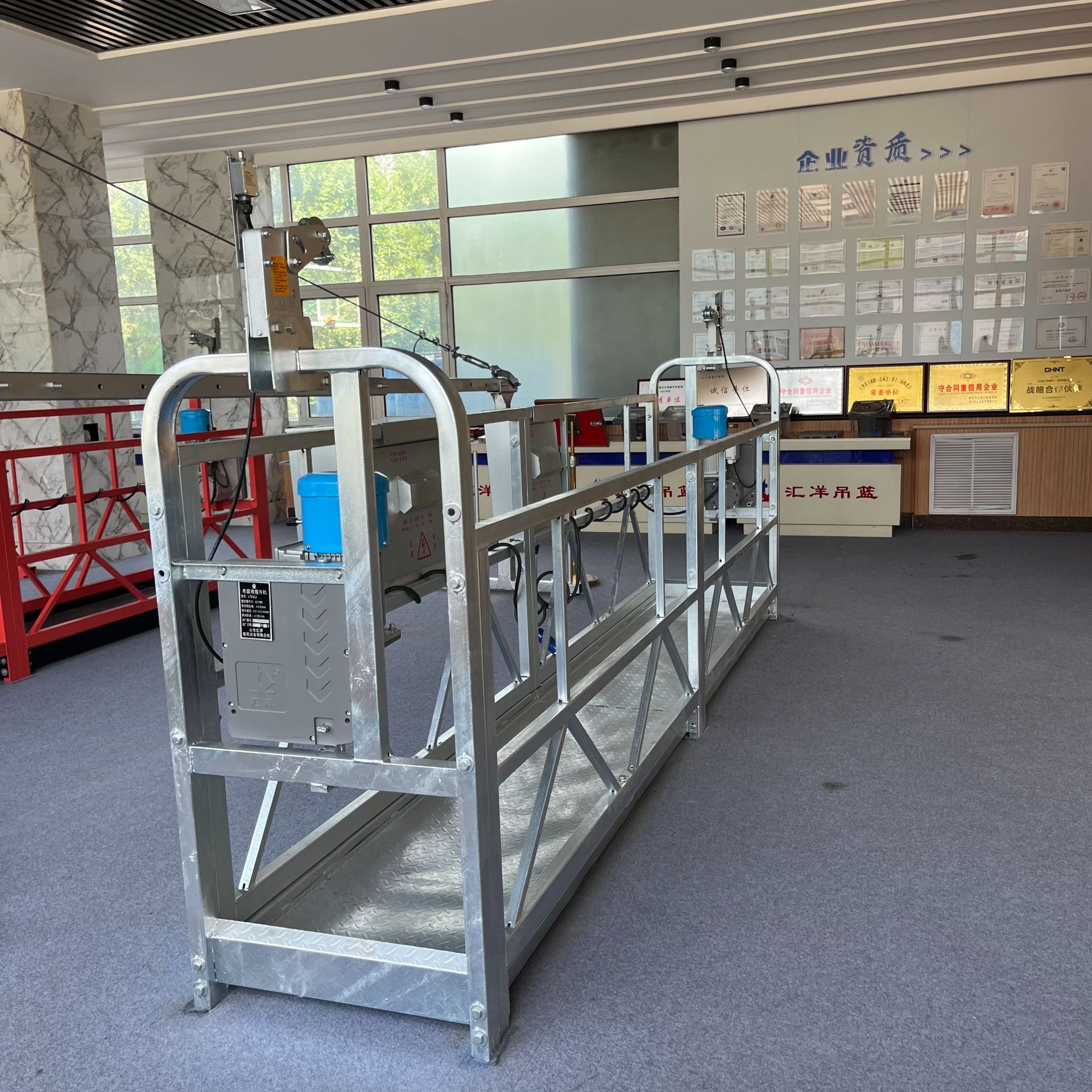 临沂外墙装修用电动吊篮厂 汇洋ZLP630建筑吊篮  高处作业吊篮施