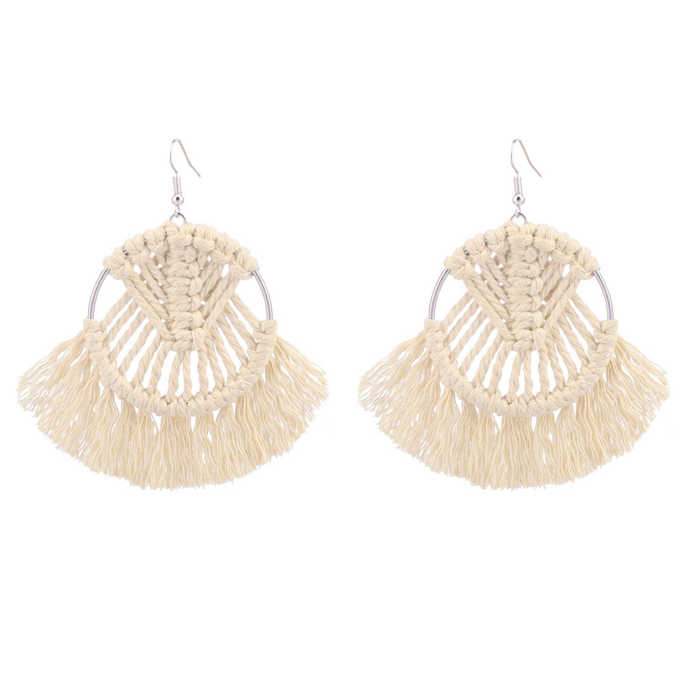 16g Weight Earrings Classification 1 Pair Quantity Casual, Daily Occasion Alloy Material Geometric Pattern Women's Gender Tassel Design Basic, Classic Style Style Wholesale Jewelry Basic Classic Style Geometric Alloy Tassel Earrings 8