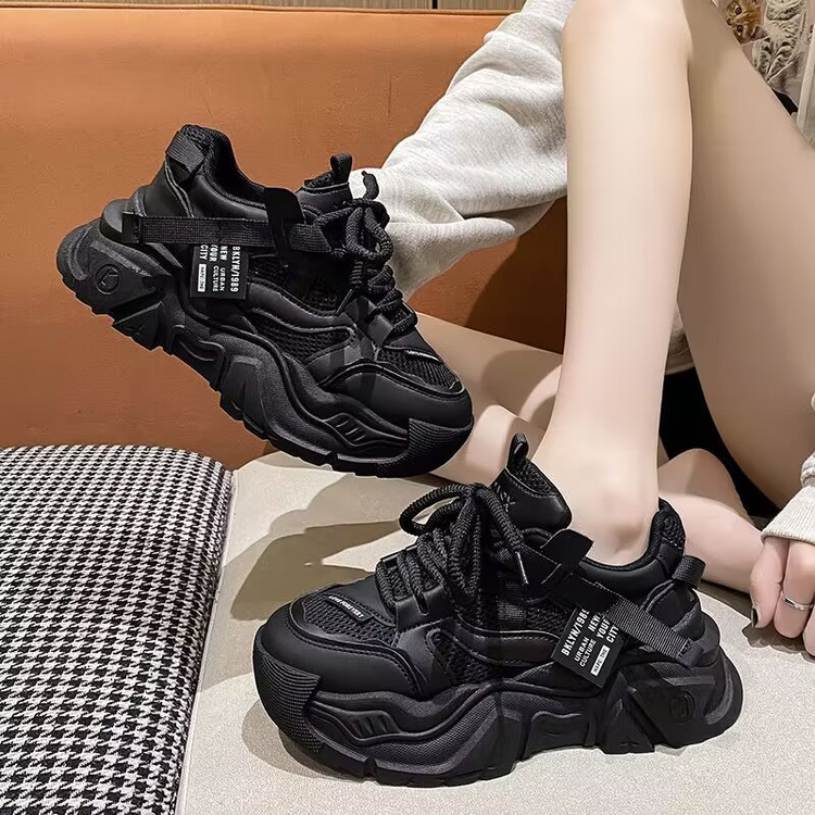 Ladies Platform Running Shoes Height Increasing Casual Trainers_voghion.com