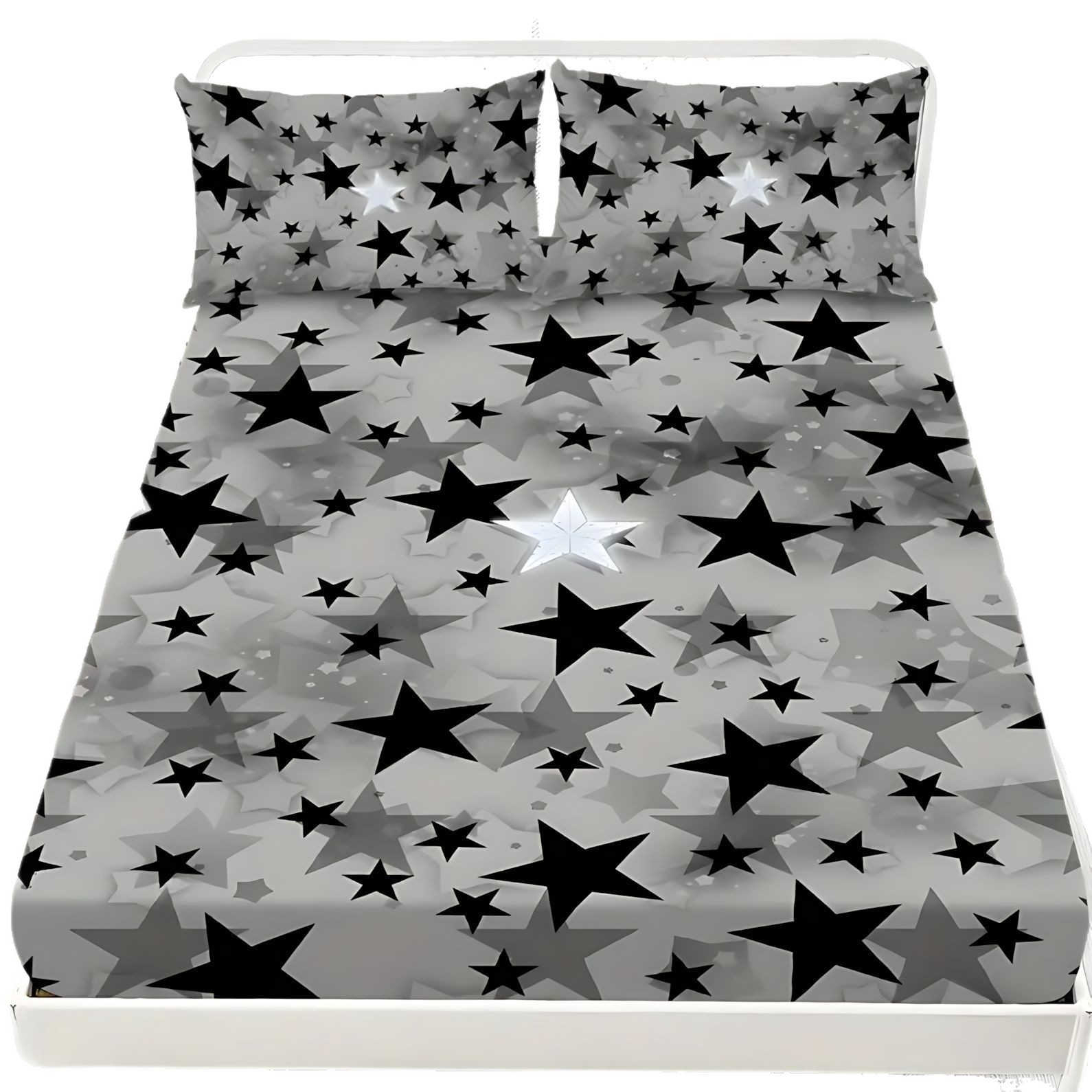 TEMU / JIT transfronterizo simple patrón de tema de estrellas de alta definición impresión digital cama de cama de cama