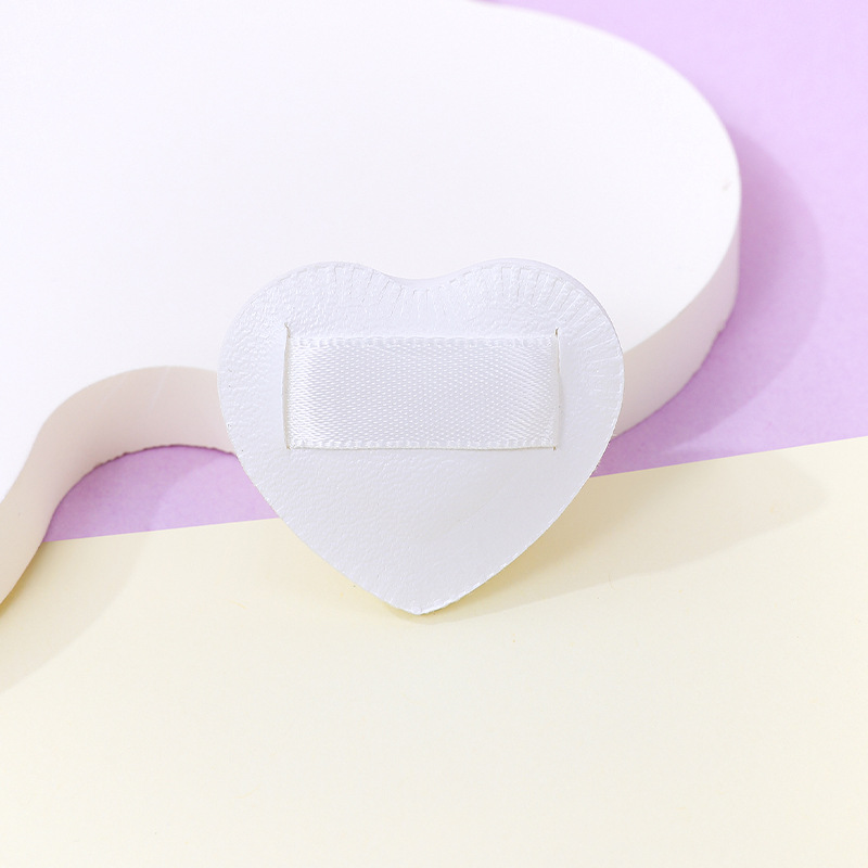 Fábrica personalizada pulgar polvo de algodón amor dedo espesar esponja maquillaje almohadilla herramientas de maquillaje al por mayor