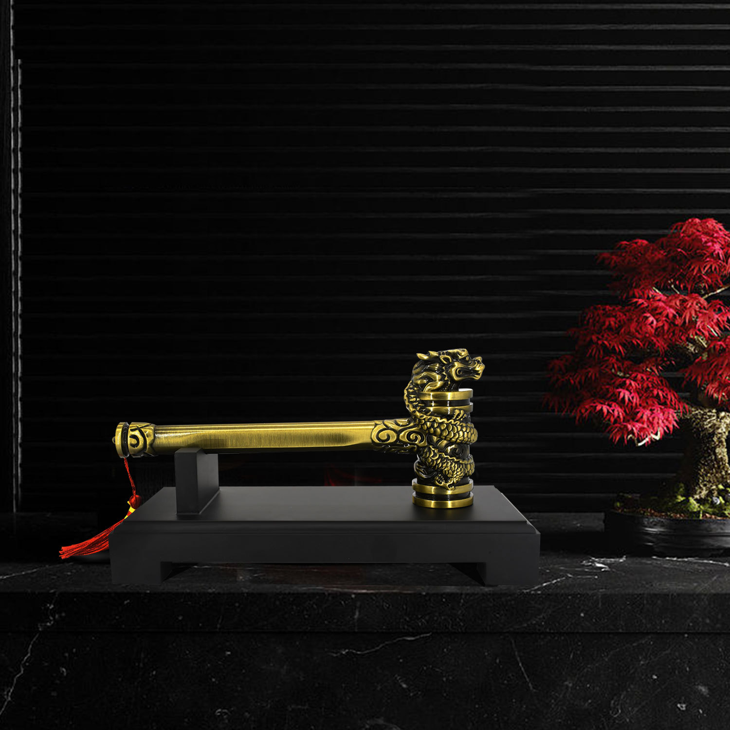 龙头开工锤 开工大吉装修公司金色龙头锤 过年送礼刻字锤子砸金蛋