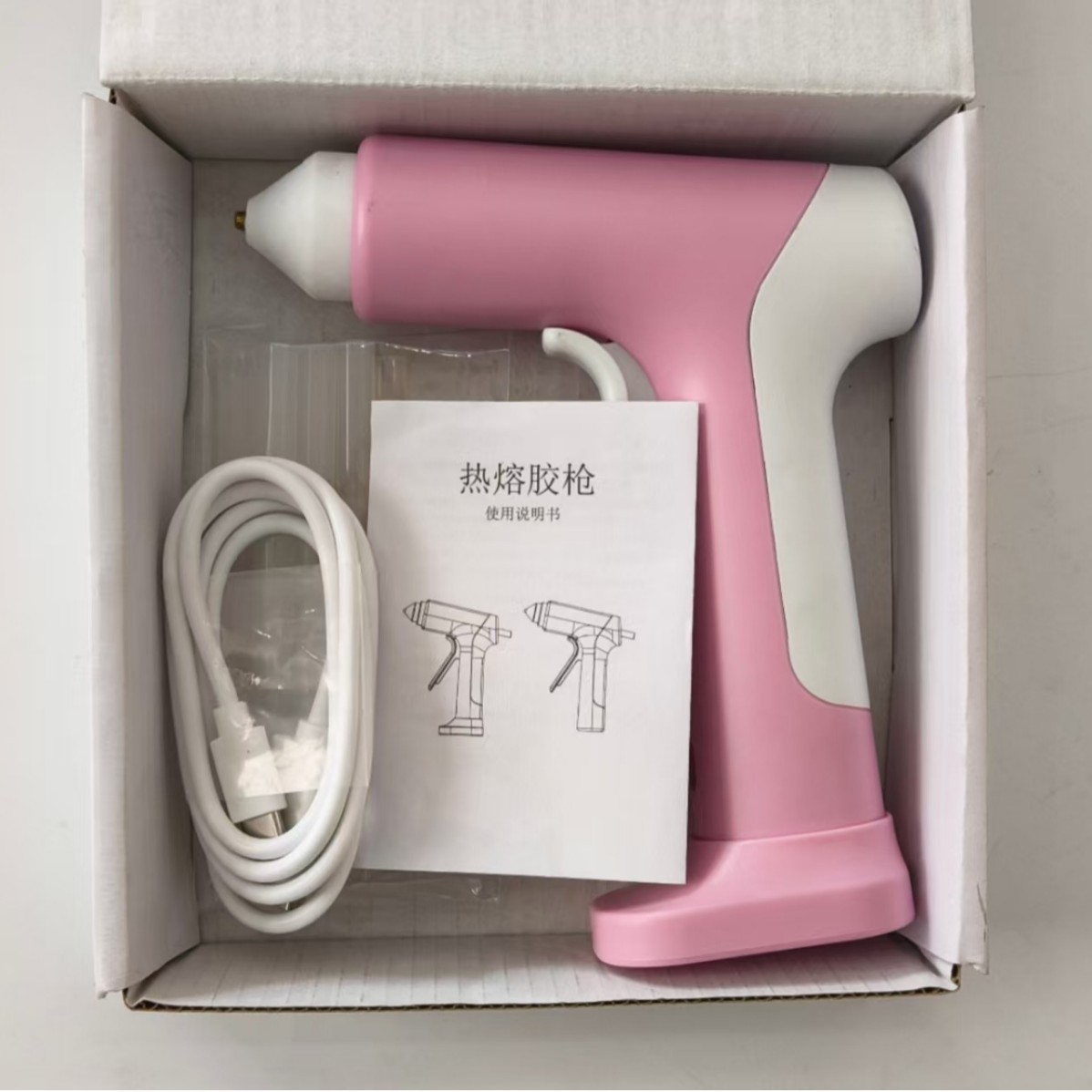 Fabricante al por mayor pegamento rápido 7mm barra de pegamento hecha a mano accesorios de joyería 20W inalámbrico litio pistola de fusión en caliente