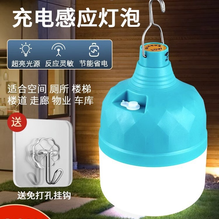 Charging radar human body induction wireless corridor corridor corridor aisle outdoor toilet non-plug-in led bulb light Charging radar human body induction wireless corridor corridor corridor aisle outdoor toilet non-plug-in led bulb light