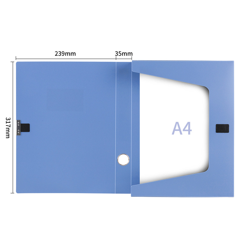 Caja archivadora 5682A4, caja de almacenamiento de documentos para oficina, caja de plástico con cierre adhesivo de respaldo ancho, caja para documentos, caja para cheques, almacenamiento sellado