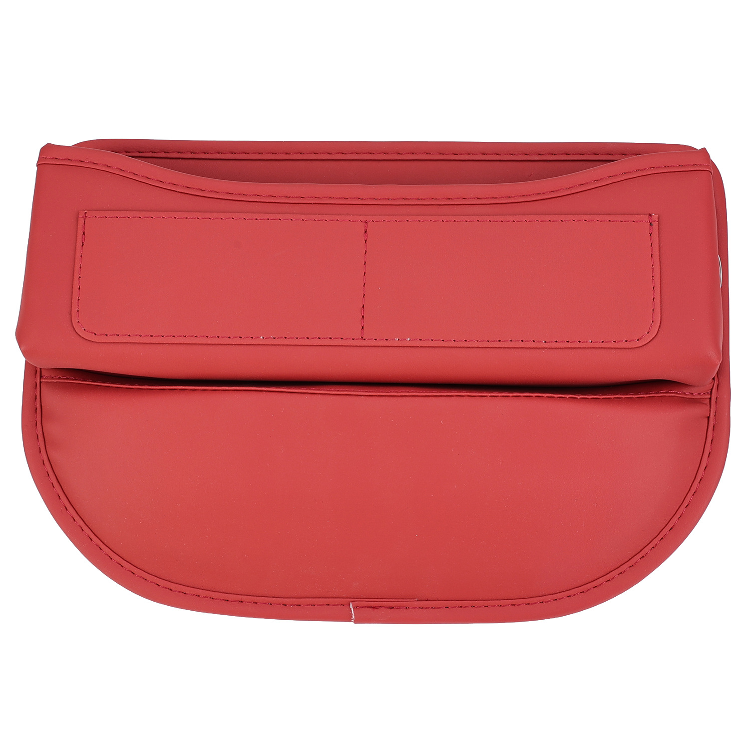 카드 슬롯이 있는 화산 레드 가죽