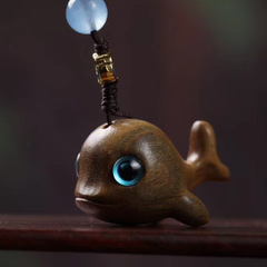 Dolphin-style pendant ornament, Barbie sandalwood, green sandalwood, Indonesian purple sandalwood decorative pendant chain accessory pendant keychain