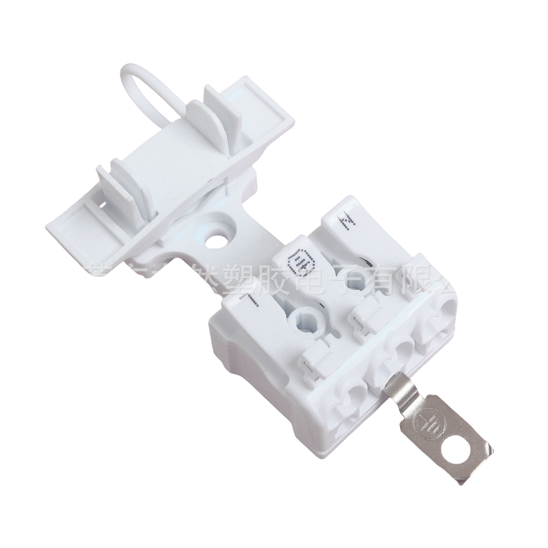 龙然厂家供应无螺纹P02/923端子夹 按压式P02-SR2三位压线夹