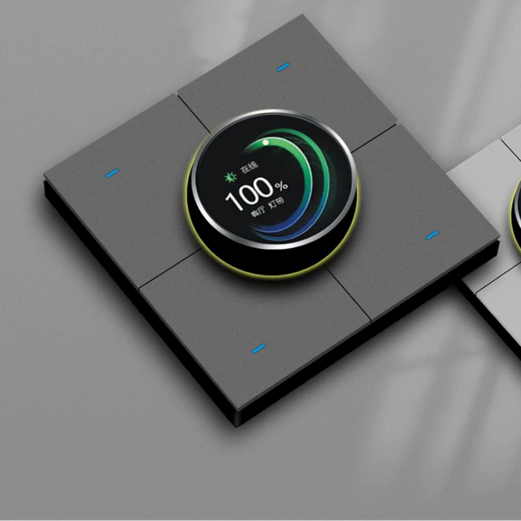 Граффити zigbee металлическая ручка димминг интеллектуальный сценарий переключатель диммеры панели
