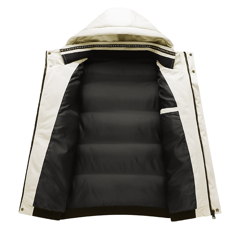 Abrigo de algodón acolchado corto de los hombres invierno nueva chaqueta de algodón acolchado slim fit moda gruesa capa acolchada de algodón de los hombres acolchados entrega directa de fábrica