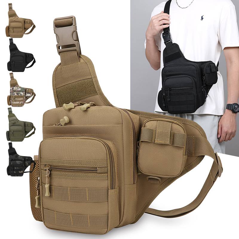 Cross-Border Single-Shoulder Bag, Crossbody Bag, Outdoor Tactical Multi-Functional Sports Chest Bag, Large Capacity, New Model 9978 #