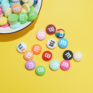 Resin accessories MM beanie 1.4cm mobile phone beauty refrigerator stickers home clothing children hair accessories DIY