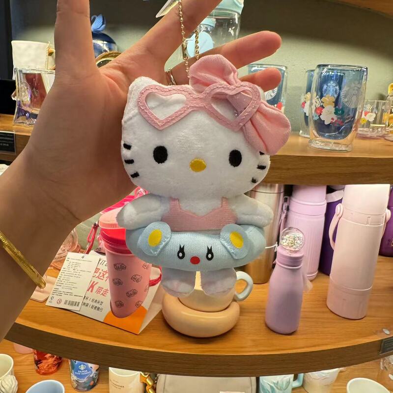 漫画アニメサンリオコーデュロイカーリーフリース KT 猫キーホルダーペンダント人形女の子バックパックペンダント|undefined
