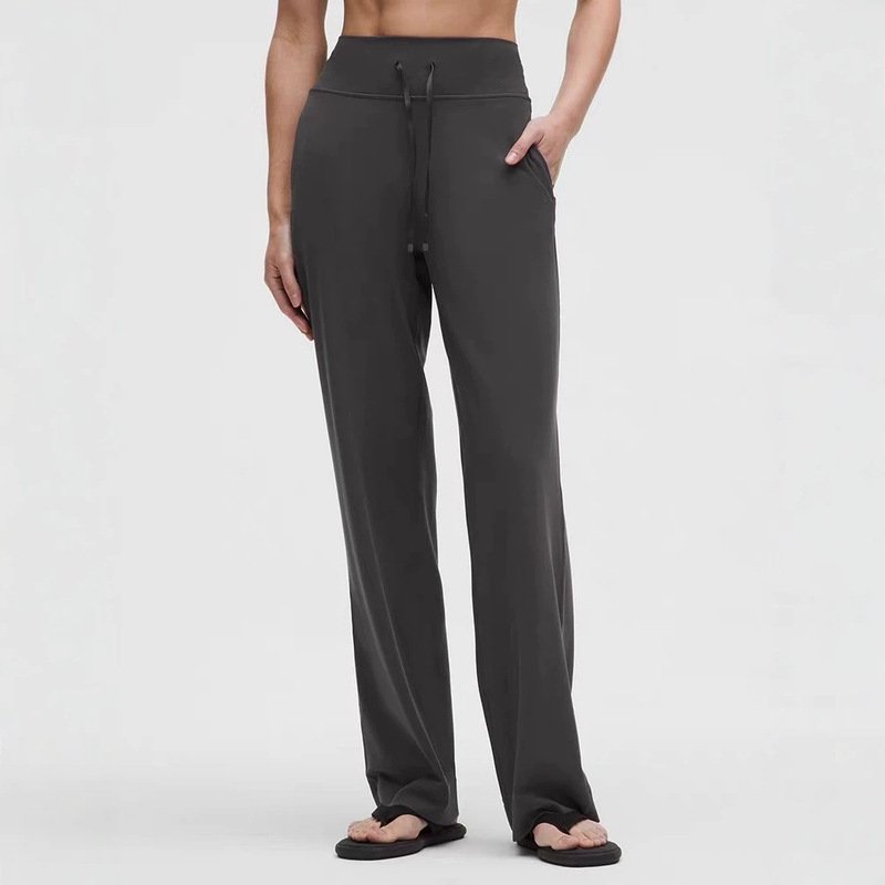 lulu Groove High-Rise Wide-Leg women's slim-fit high-waisted drawstring wide-leg pants, quick-drying long pants lulu Groove High-Rise Wide-Leg women's slim-fit high-waisted drawstring wide-leg pants, quick-drying long pants