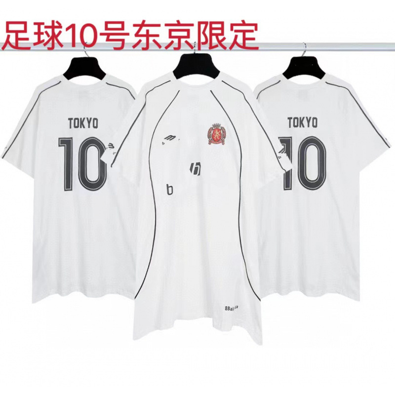 高品質クロスボーダーアメリカンスタイル25ss夏新作No.10ユニフォームレタールーズ半袖Tシャツ卸売|undefined