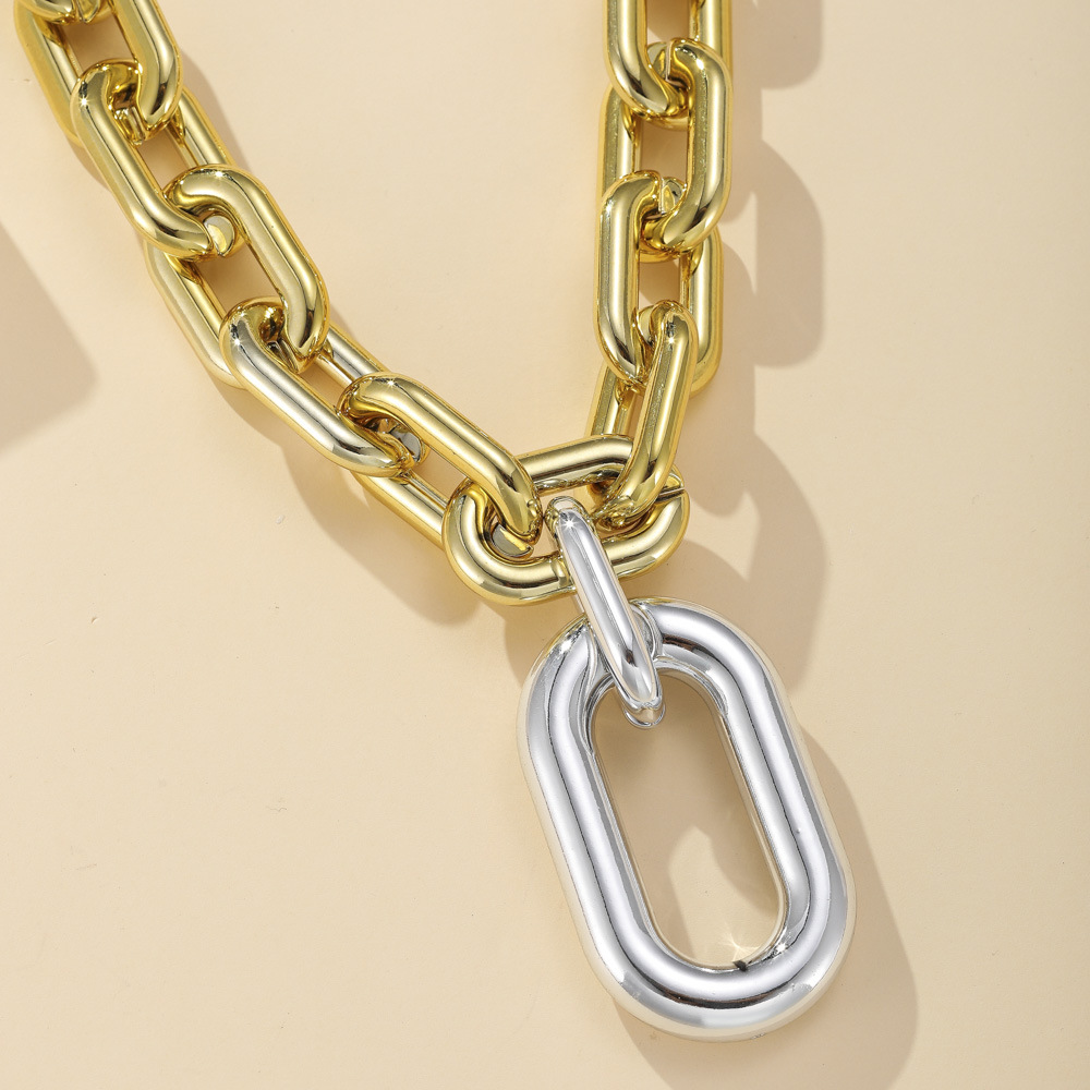 16g Weight Bracelets, Necklace Classification 1 Piece Quantity Street Occasion Alloy Material Geometric Pattern Unisex Gender Plating Design Streetwear Style Streetwear Geometric Alloy Plating Unisex Bracelets Necklace 14