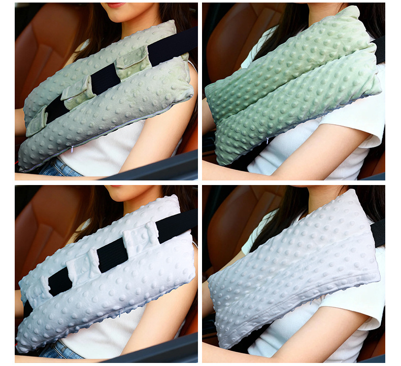 Car Seat Belt Shoulder Cover, Safety Belt Protective Cover, Soft Anti-Wear, Anti-Stomach, Universal Car Decoration for All Seasons