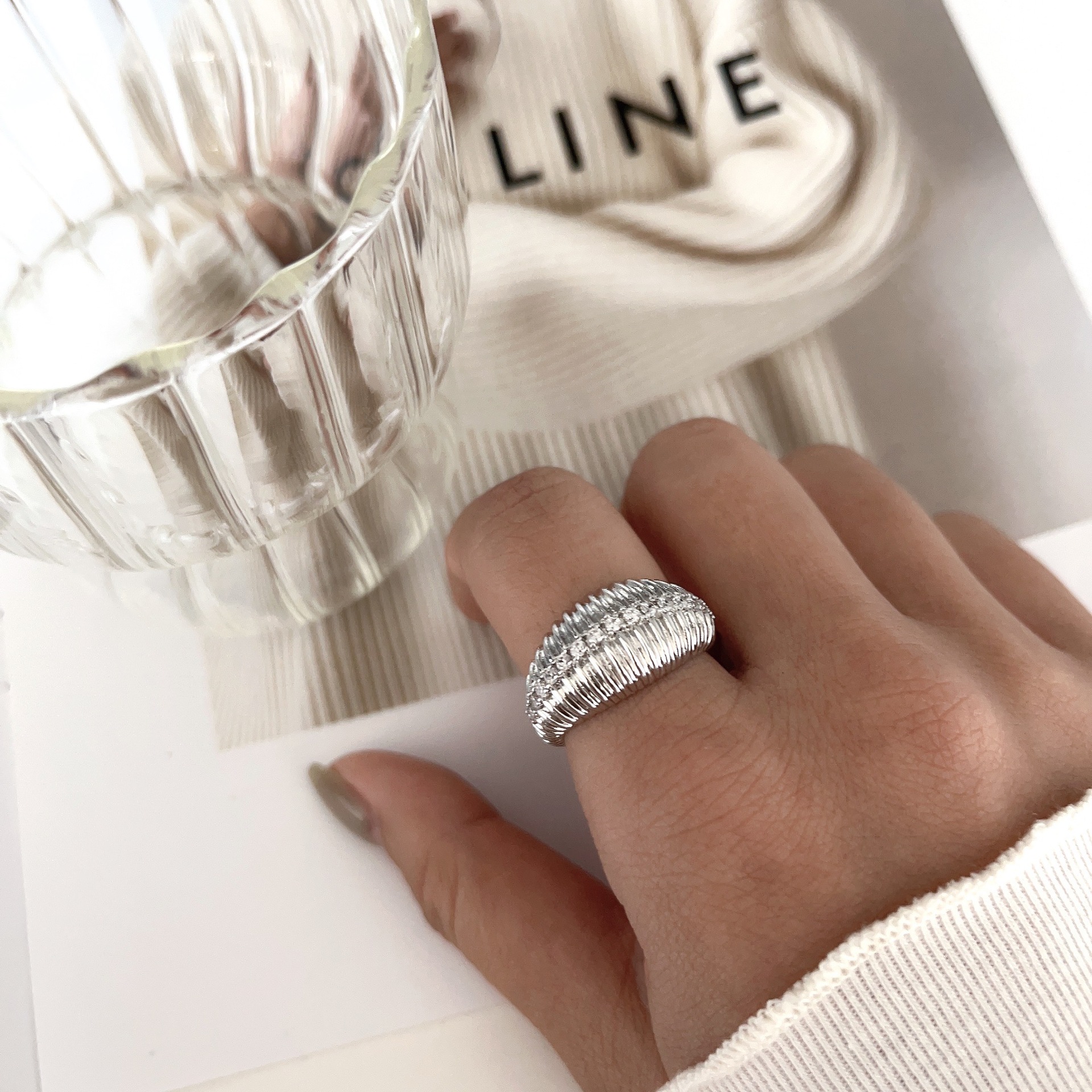 Copper Plating Solid Color Rings display picture 7