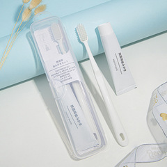 Japanese soft bristle toothbrush and toothpaste set for adults, couple travel toothbrush, portable, individually wrapped, high-end wholesale