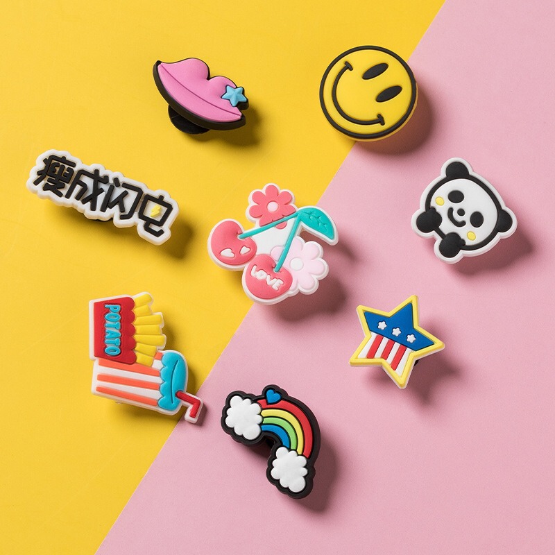 Summer New Cave Shoes Buckle Little Red Book Same Shoe Buckle Accessories Cartoon Cute DIY Accessories Shoe Flower Decorations