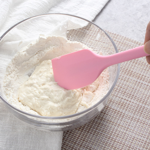 Cross-border silicone integrated large spatula butter scraper chocolate cream mixing knife cake spatula baking oil brush