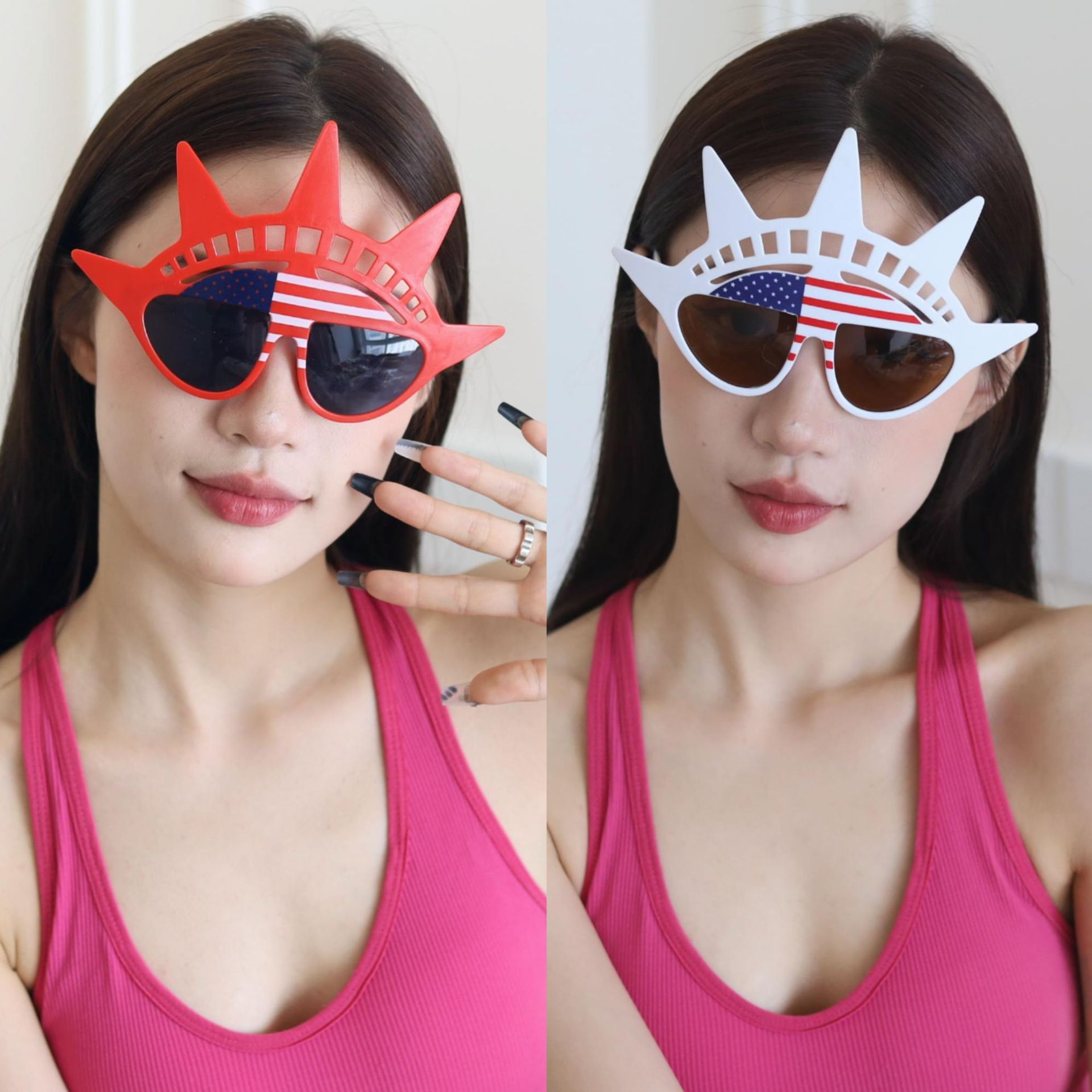 Gafas de Utilería para Día de la Independencia de Plástico ABS Decorativas para Fotografía image 1