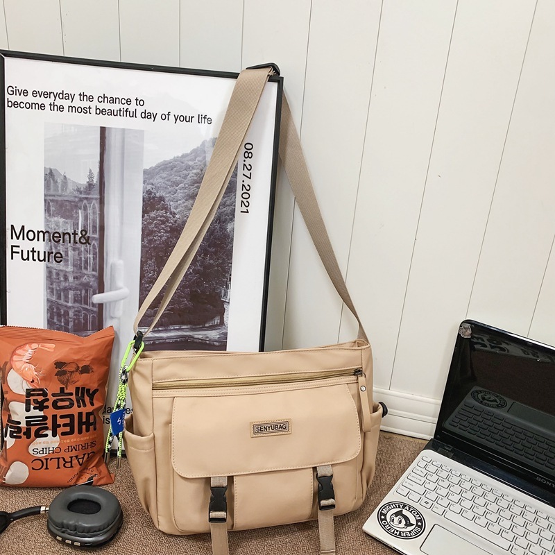斜めショルダーバッグメンズinsファッションブランド工装日系レジャースポーツ大容量学生ショルダーバッグ個性郵便バッグ|undefined