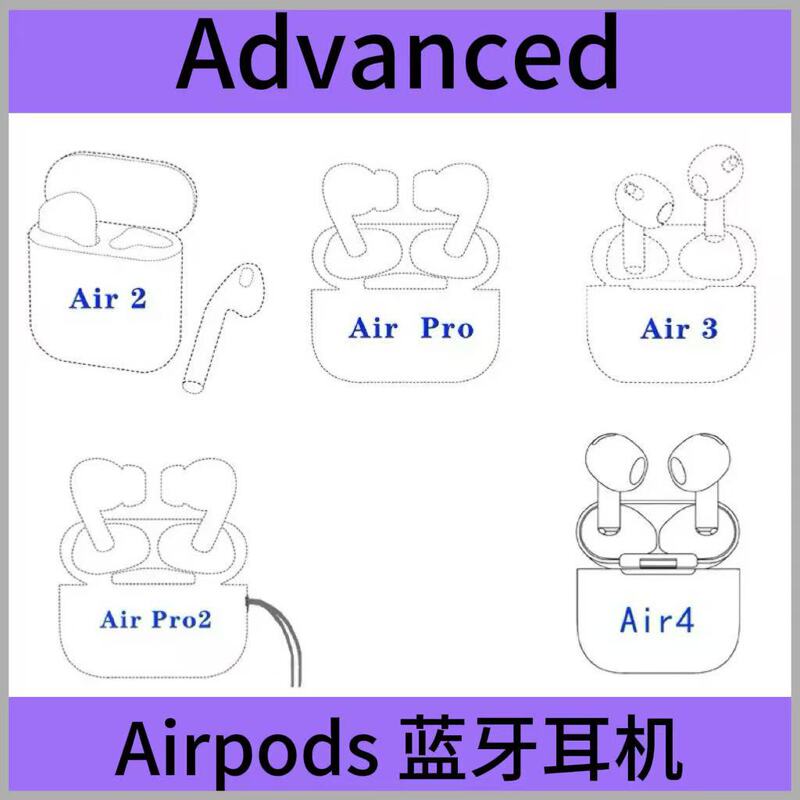 Suitable for AirPods 2/4/5/6/7 Generation Pro Bluetooth Earphones Wireless Earphones Loda 1562 Top Version