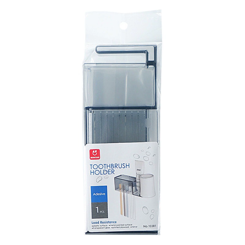 Подставка для зубных щеток Простая чашка для полоскания рта без перфорации Настенный ящик для хранения Стойка для электрических зубных щеток
